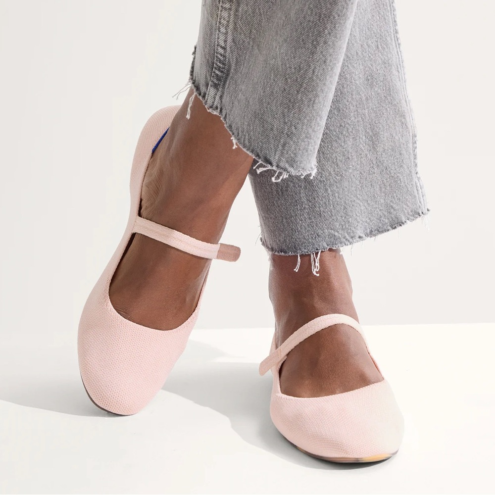 Rothy's Blush Pink Mary Jane Flats